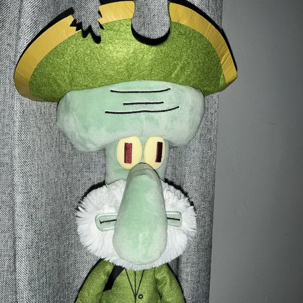 Rare Pirate Squidward SpongeBob Nickelodeon Plush Stuffed Animal Captain Outfit